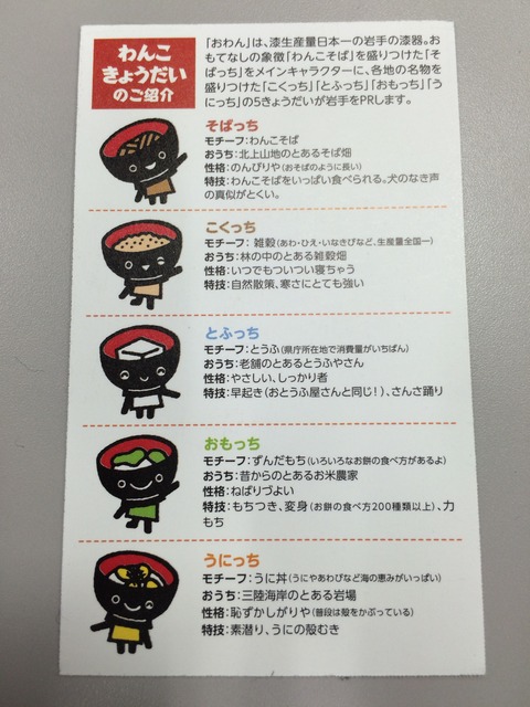 岩手県庁名刺裏面