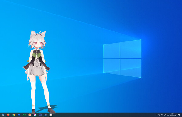 デスクトップで踊るai 猫耳娘noyがデフォルトでついてきますよ Desktopmmd ケモミミ生活 獣耳作品情報ブログ