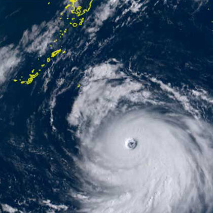 台風10号台風の目