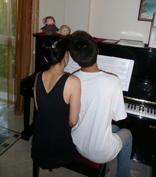 me, mylo and piano