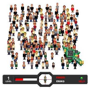 エリコを探せ 人探しゲーム なんとか続ける