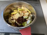水で煮る