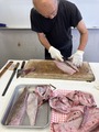 先生が模範を見せる