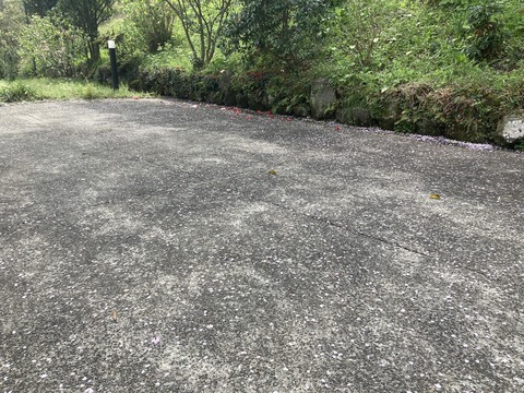玄関の前は