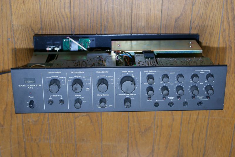 SANSUI SOUND CONSOLETTE AX-7の修理 : プアオーディオなブログ