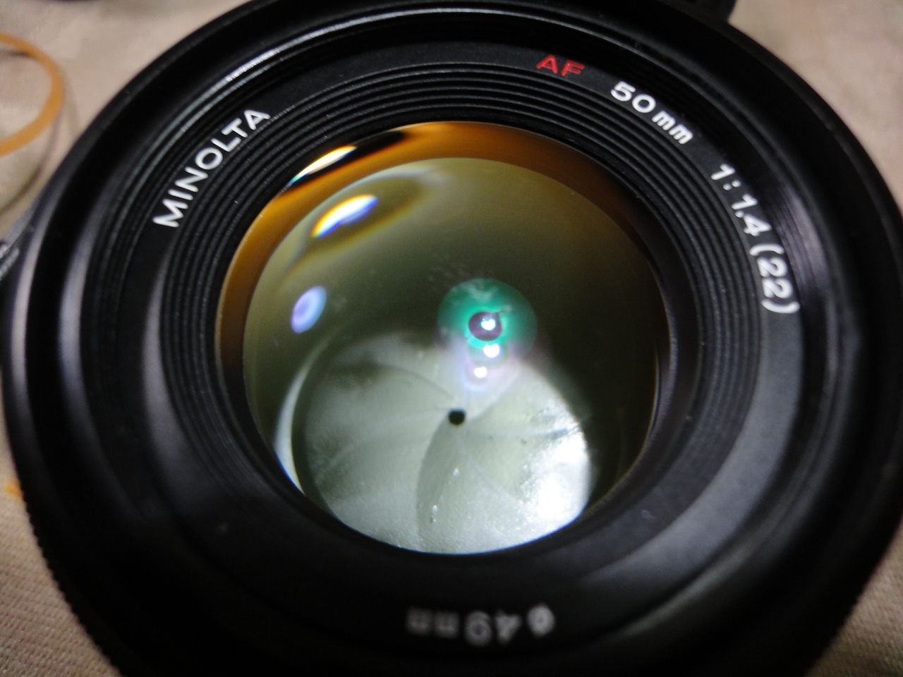 MINOLTA AF50mm F1.4 の分解、修理 : プアオーディオなブログ MINOLTA AF50mm F1.4 の分解、修理 : プアオーディオなブログ