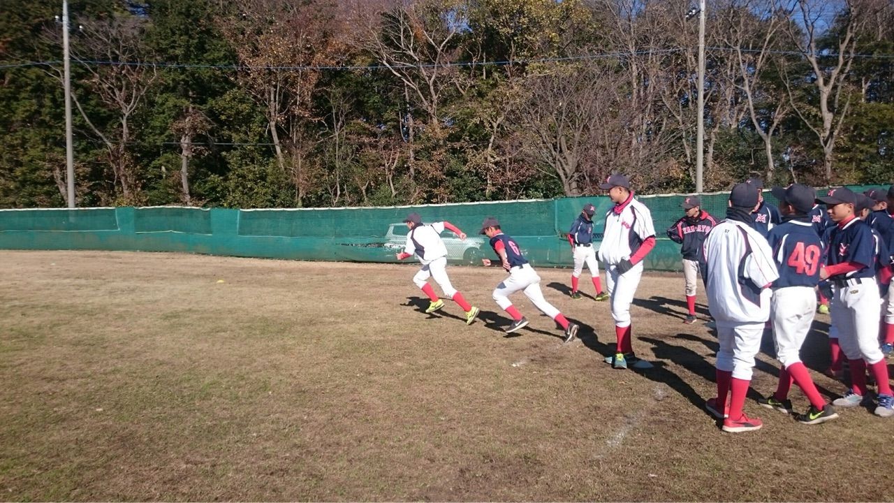 冬練中間練習in下福田野球場 大和魂