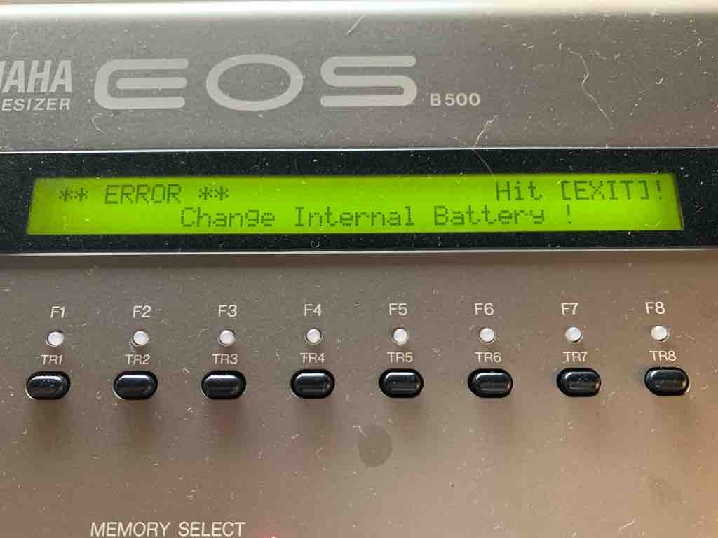 Reborn #18】YAMAHA EOS B500 バックアップバッテリー用電池交換 