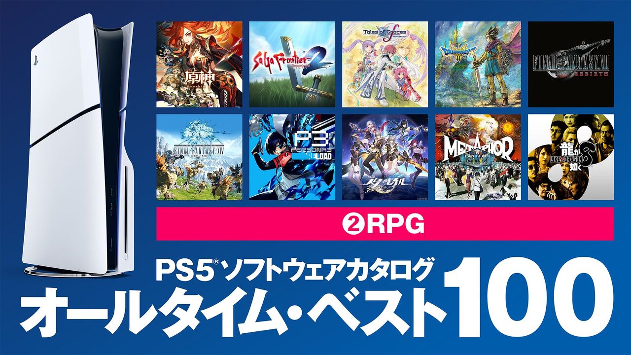 PS5ソフト『オールタイム・ベスト100』が発表される！