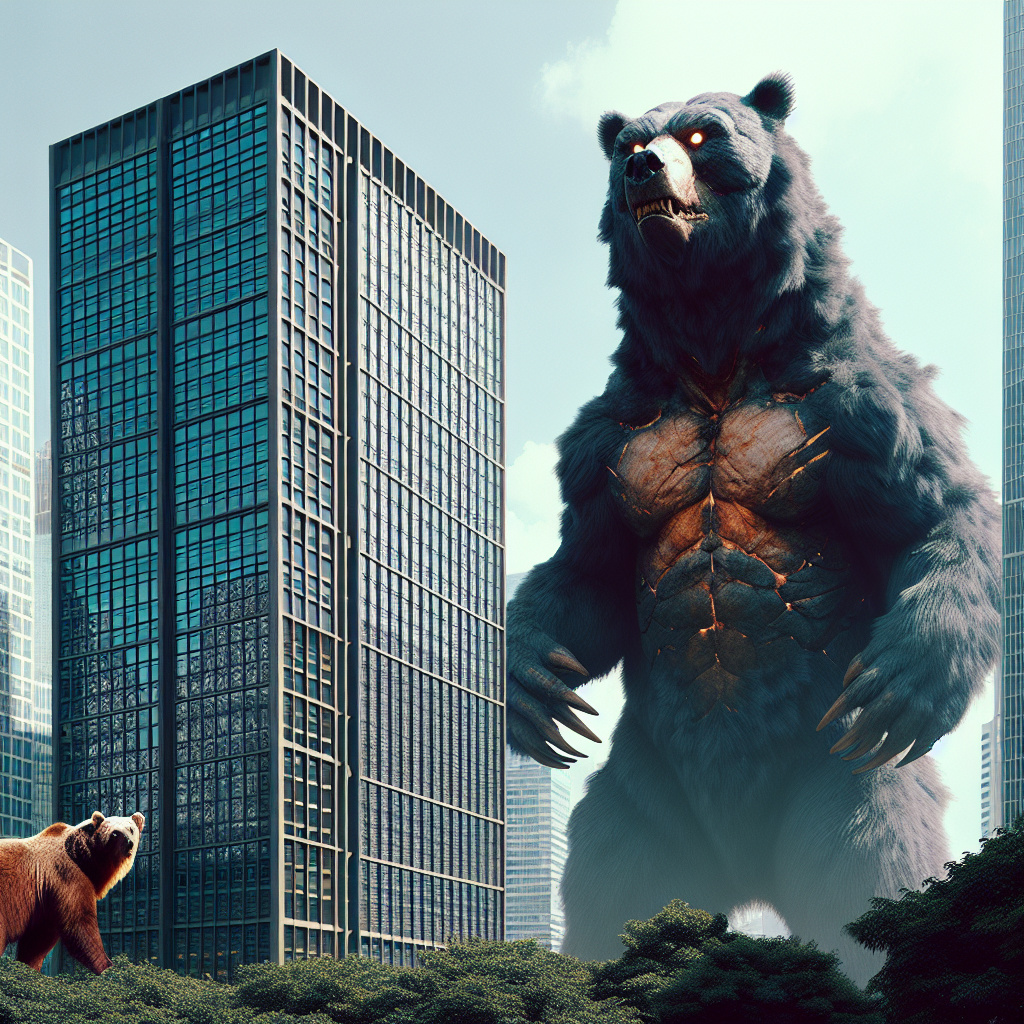 【悲報】体長50メートルのクマが目撃される