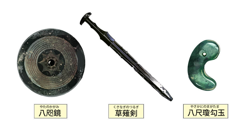 「八尺瓊勾玉」「草薙剣」「八咫鏡」←すべて実在するという事実
