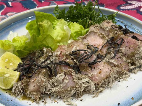 予定変更もなんのその！ハマチの和風カルパッチョ