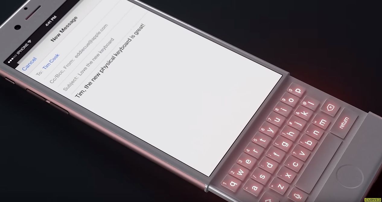 Iphone 7はまさかの物理キーボード搭載 あり得ないコンセプト動画がちょっと魅力的 スマホ口コミ評価速報 Iphone 7はまさかの物理キーボード搭載 あり得ないコンセプト動画がちょっと魅力的 スマホ口コミ評価速報