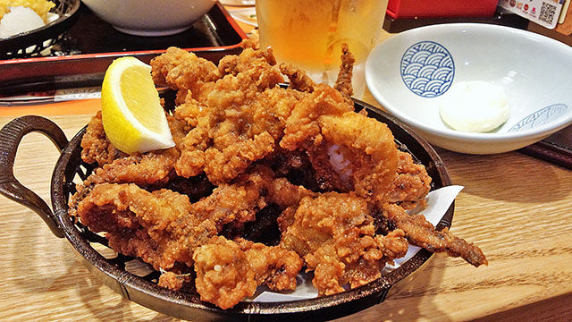 夢庵 いかげそ唐揚げ マヨネーズ添え