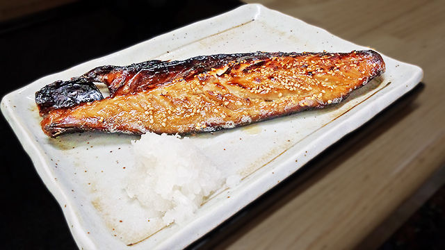 花水木 鯖 ( 焼き魚定食 )