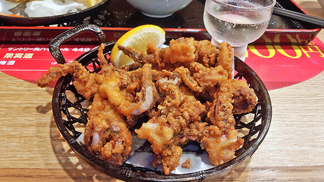 夢庵 いかげそ唐揚げ マヨネーズ添え