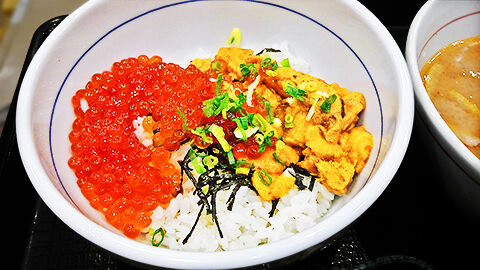  なか卯 成増店 うにいくら増し増し丼（ ライス小 ） 