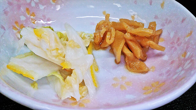 成増 食堂 居酒屋 食事 定食 ランチ 花水木 漬け物盛り合わせ