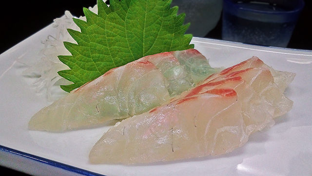 花水木 鯛 ( 刺身 )