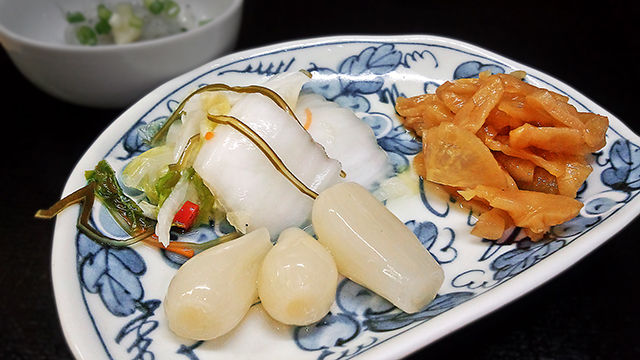 花水木 漬け物盛り合わせ