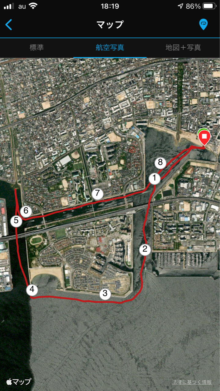 淀川大好きのウインドばか一代 ４月１１日 香櫨園でsup