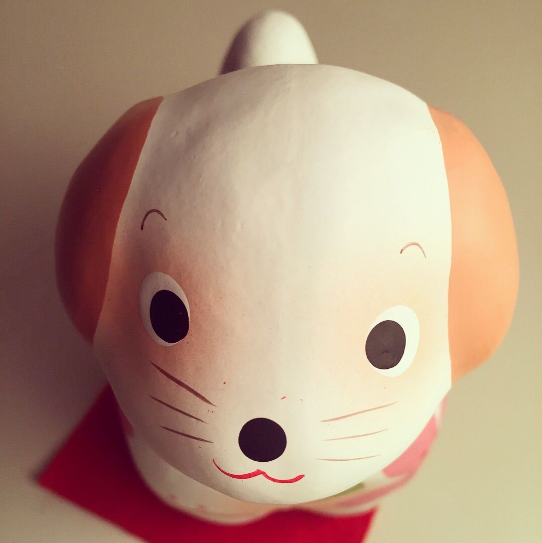 かなこのｙｏｇａくらす 張り子の桜犬が可愛いの