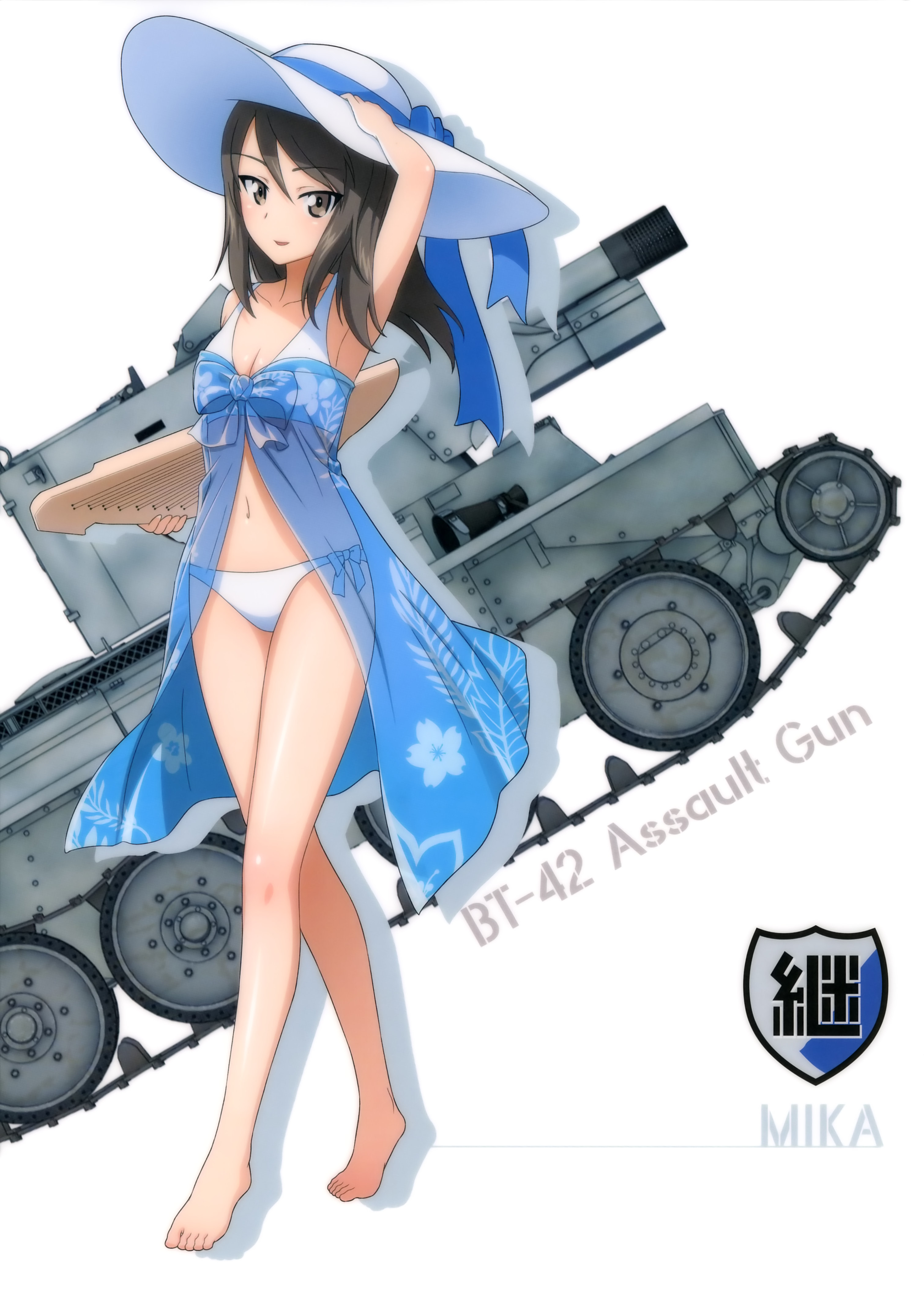 ガルパン画像 ミカ 水着 No 242 ガールズ パンツァーf N ガルパン画像 ミカ 水着 No 242 ガールズ パンツァーf N
