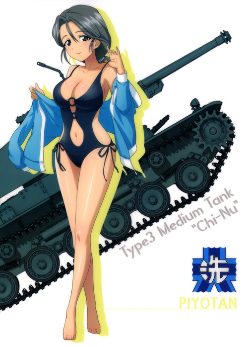 ガルパン ぴよたん 水着 高画質