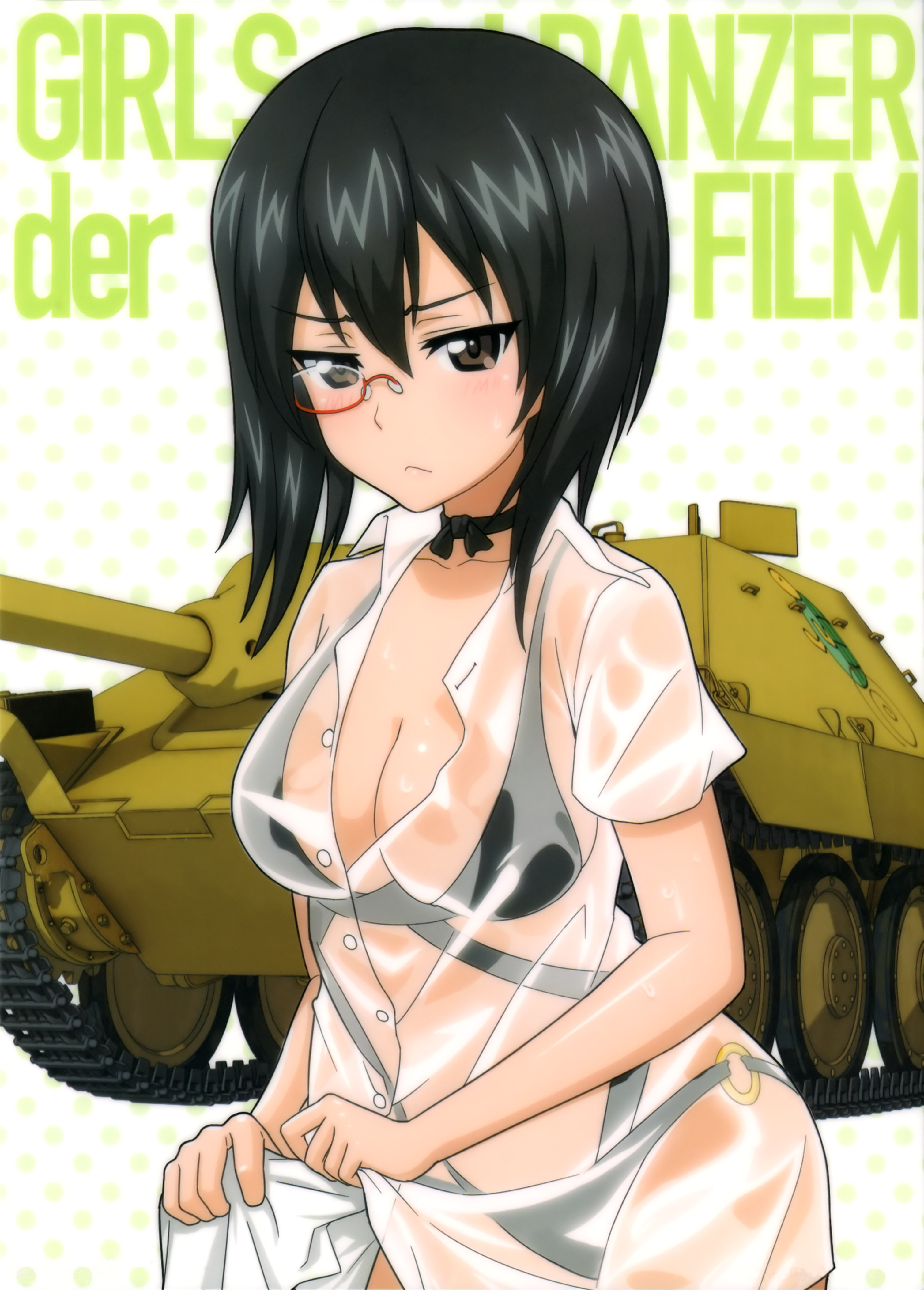 ガルパン超高画質 画像 カメさんチーム 河嶋桃 水着姿 2枚 67 ガールズ パンツァーf N