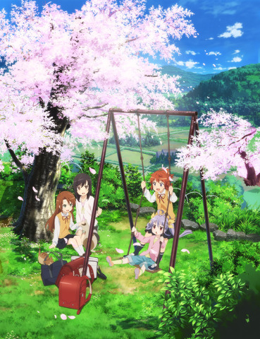 2次 アニメ anime のんのんびより nonnon biyori 宮内れんげ れんちょん miyauchi renge 越谷夏海 なつみ なっつん koshigaya natsumi 越谷小鞠 こまちゃん 先輩 一条蛍 ほたるん ichijo hotaru ブランコ 桜 田舎 縦 画像 PC スマホ 壁紙 待ち受け