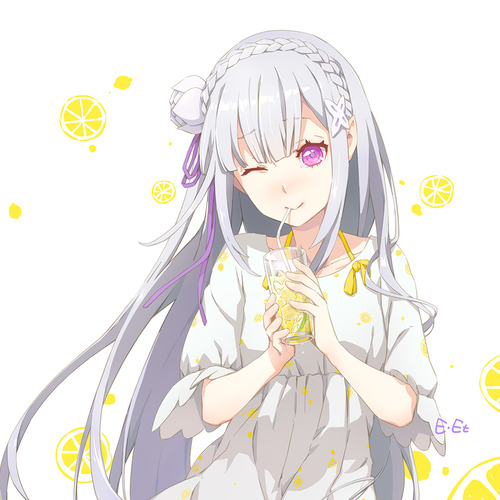 リゼロ Reゼロから始める異世界生活 エミリア かわいい EMT マジ天使 銀髪ハーフエルフ 1000 画像 壁紙