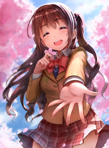 idol master im@s imas アイドルマスター アイマス シンデレラガールズ デレマス shimamura uzuki しまむら うづき 島村 卯月 しまむー 笑顔 pc スマホ 縦長 画像 壁紙 sagisawa fumika さぎさわ ふみか 鷺沢文香 胸 谷間 エロ