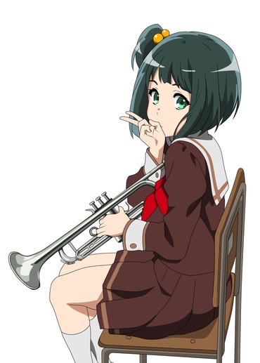 アニメ anime 2次 二次 響けユーフォニアム hibike euphonium 吉沢秋子 なかざわあきこ nakazawa akiko モブキャラ 制服 トランペット trumpet 縦長 画像 PC スマホ 壁紙 待ち受け