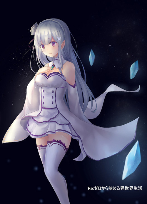 リゼロ Reゼロから始める異世界生活 エミリア EMT マジ天使 銀髪ハーフエルフ かわいい・きれい イラスト 画像 壁紙