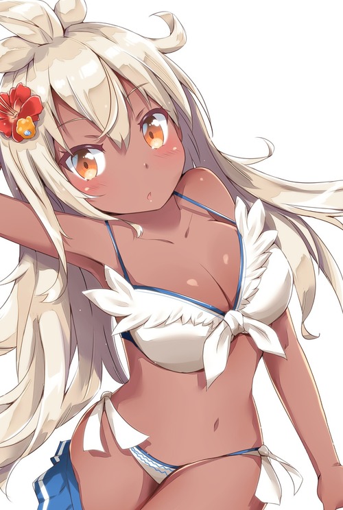 granblue_fantasy グランブルーファンタジー(グラブル) ジオーダーグランデ ゾーイ 褐色肌 水着 SSR かわいい・かっこいい イラスト 画像 壁紙