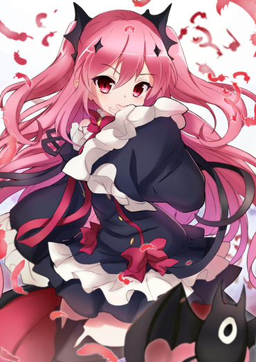 2次 終りのセラフ seraph of the end クルルツェペシ krul tepes 吸血鬼 ロリ loli 縦 画像 PC スマホ 壁紙