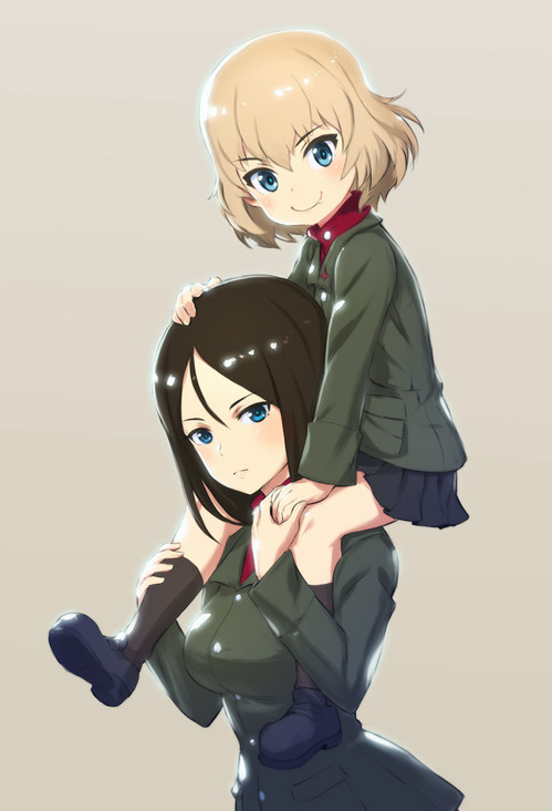 girls_und_panzer ガールズ&パンツァー ガルパン プラウダ高校 カチューシャ ノンナ 小さな暴君 ブリザード 画像 壁紙