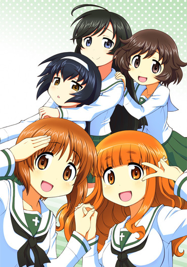 ガールズ&パンツァー girls_und_panzer 劇場版 あんこうチーム 西住みほ 武部沙織 たけべさおり 五十鈴華 いすずはな 秋山優花里 あきやまゆかり 秋山殿 冷泉麻子 れいぜいまこ 画像 壁紙