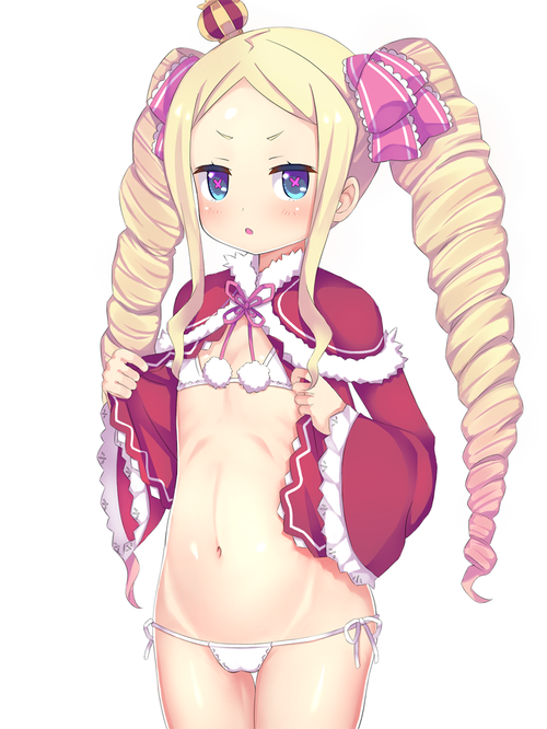 re:zero リゼロ Reゼロから始める異世界生活 ベアトリス・ベア子・ベティー 金髪ツインテール ドリル 幼女・ロリ 水着・マイクロビキニ エロ 750 1000 画像・壁紙