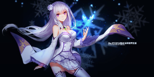 リゼロ Reゼロから始める異世界生活 エミリア かわいい EMT マジ天使 銀髪ハーフエルフ 1701 850 画像 壁紙