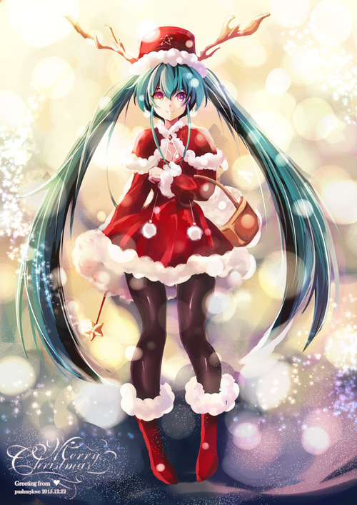 ボーカロイド 初音ミク クリスマス画像 スマホ壁紙