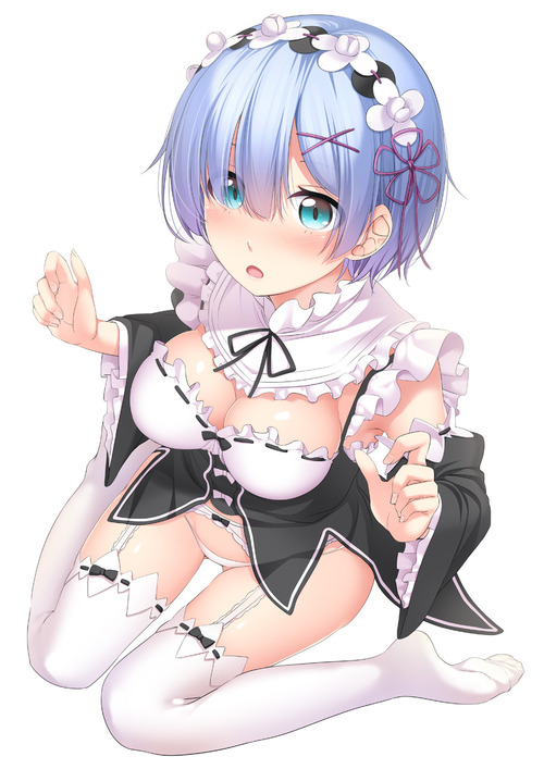 リゼロ Reゼロから始める異世界生活 レム ラム かわいい 双子 姉妹 メイド服 下着・パンツ イラスト 画像 壁紙