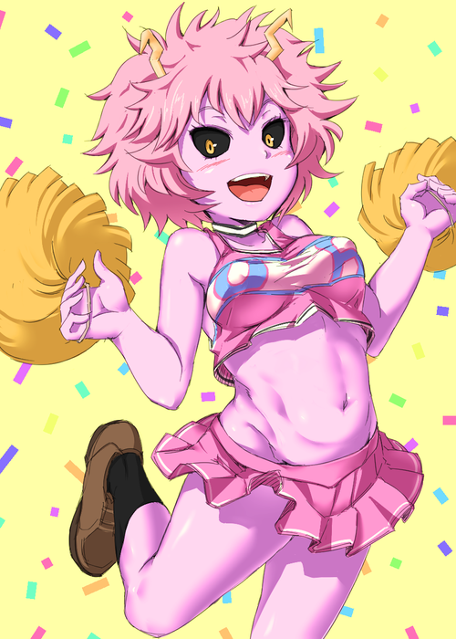 僕のヒーローアカデミア(僕アカ) boku_aka 芦戸三奈(あしどみな) チアガール チアコス 健康的 エロ 画像 壁紙