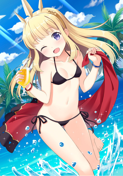 granblue_fantasy グランブルーファンタジー(グラブル) カリオストロ かりおっさん かわいいロリ 水着・夏・海 画像 壁紙