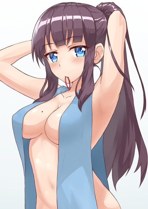 new_game! ニューゲーム 滝本ひふみ・ひふみん 横乳 巨乳・胸にホクロ かわいい イラスト 画像 壁紙