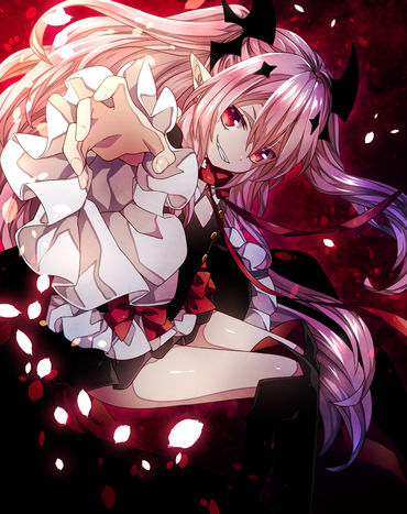 2次 終りのセラフ seraph of the end クルルツェペシ krul tepes 吸血鬼 ロリ loli 縦 画像 PC スマホ 壁紙