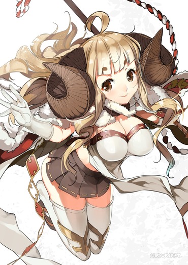 2次 ero エロ granblue_fantasy グランブルーファンタジー anira アニラ おっぱい ニーソ pc スマホ 縦長 画像 壁紙