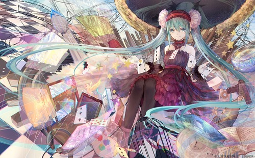 vocaloid ボーカロイド（ボカロ） 初音ミク かわいい・きれい 高画質 1200 744 画像 壁紙