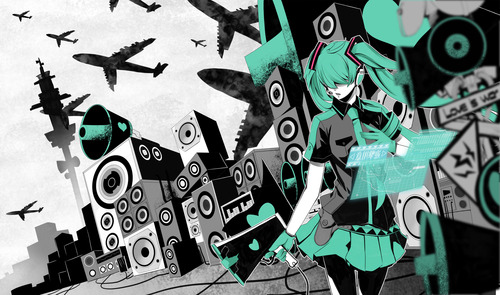 ボーカロイド かっこいい初音ミク 画像 壁紙