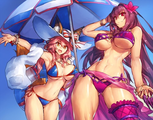 Fgo エロかわいい水着のキャス狐 スカサハ師匠 ジャンヌオルタなど Fgo エロかわいい水着のキャス狐 スカサハ師匠 ジャンヌオルタなど